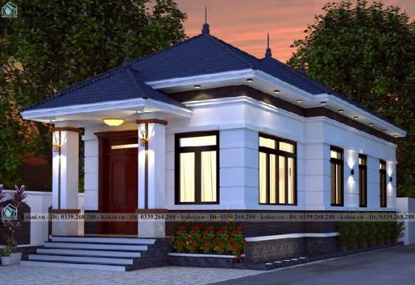 Nhà cấp 4 6x15 3 phòng ngủ mái nhật