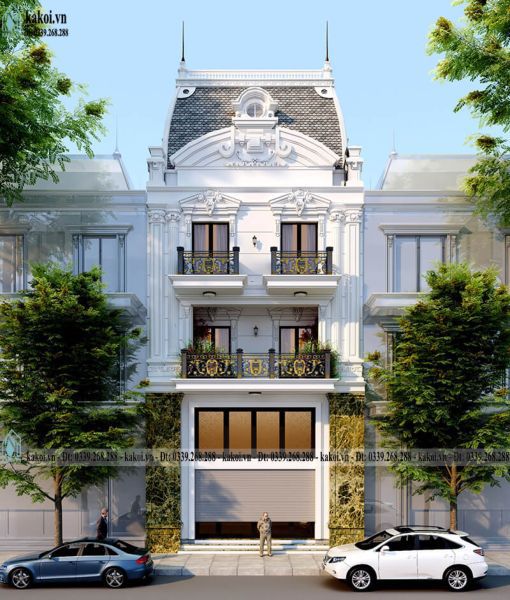 Nhà ống tân cổ điển 3 tầng sang trọng