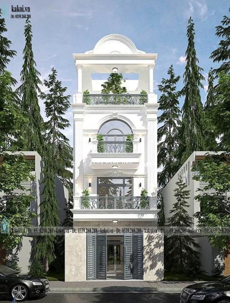 Nhà ống tân cổ điển 3 tầng 1 tum